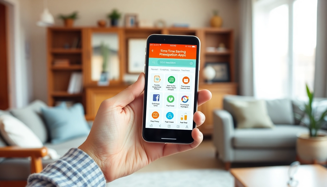 Explore the time saving prescription apps with a user-friendly interface on a smartphone.