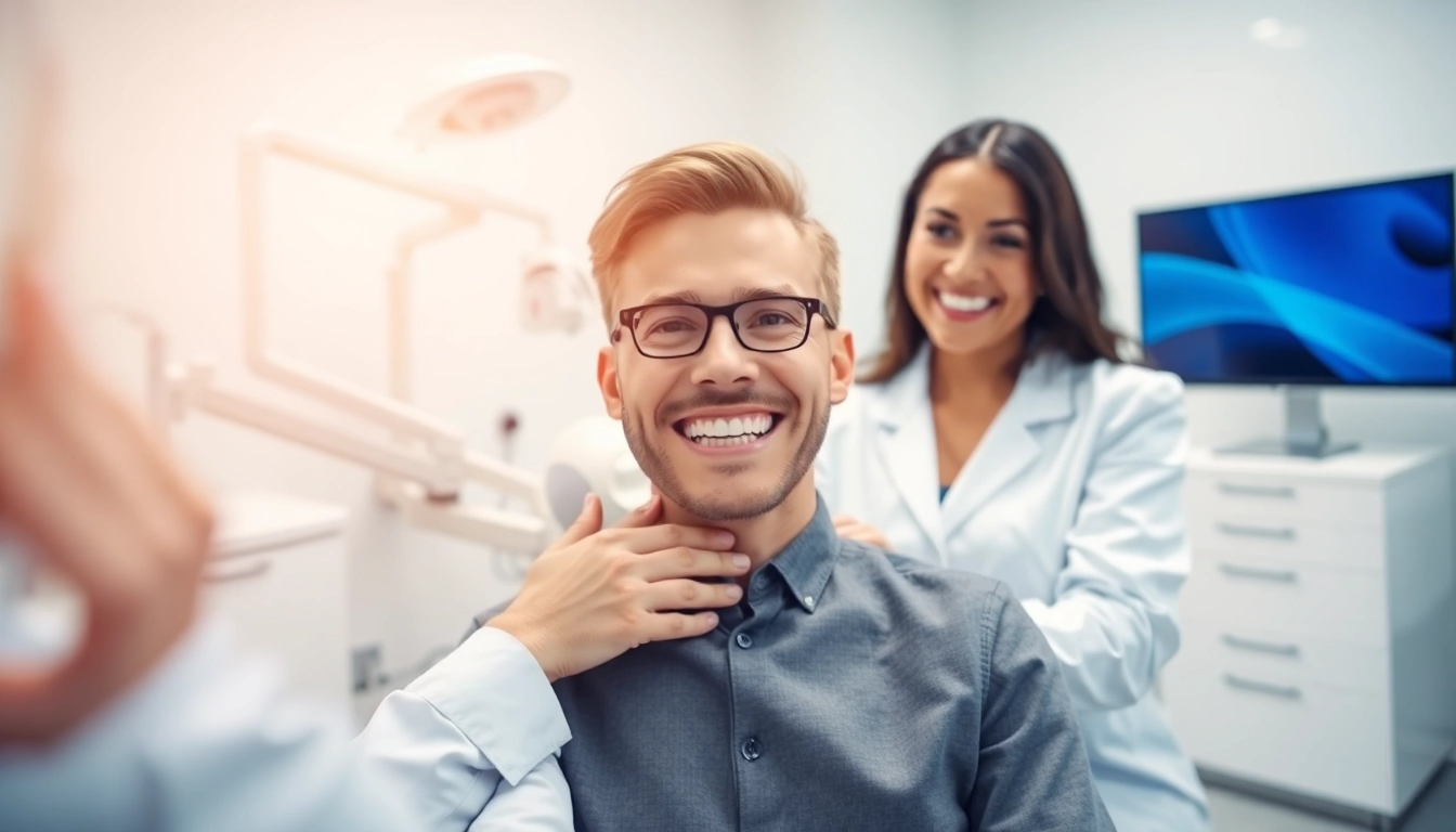 Orthodontist fitting braces Myrtle Beach with a professional and caring approach, enhancing patient comfort.